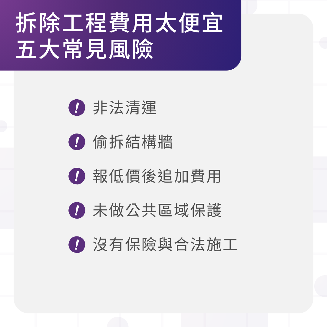 拆除工程費用